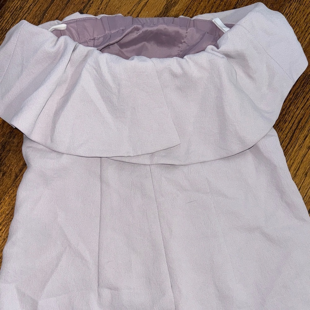 Babaton Lavender Wide Leg Strapless Jumpsuit Size 0 π - Picture 7 of 11